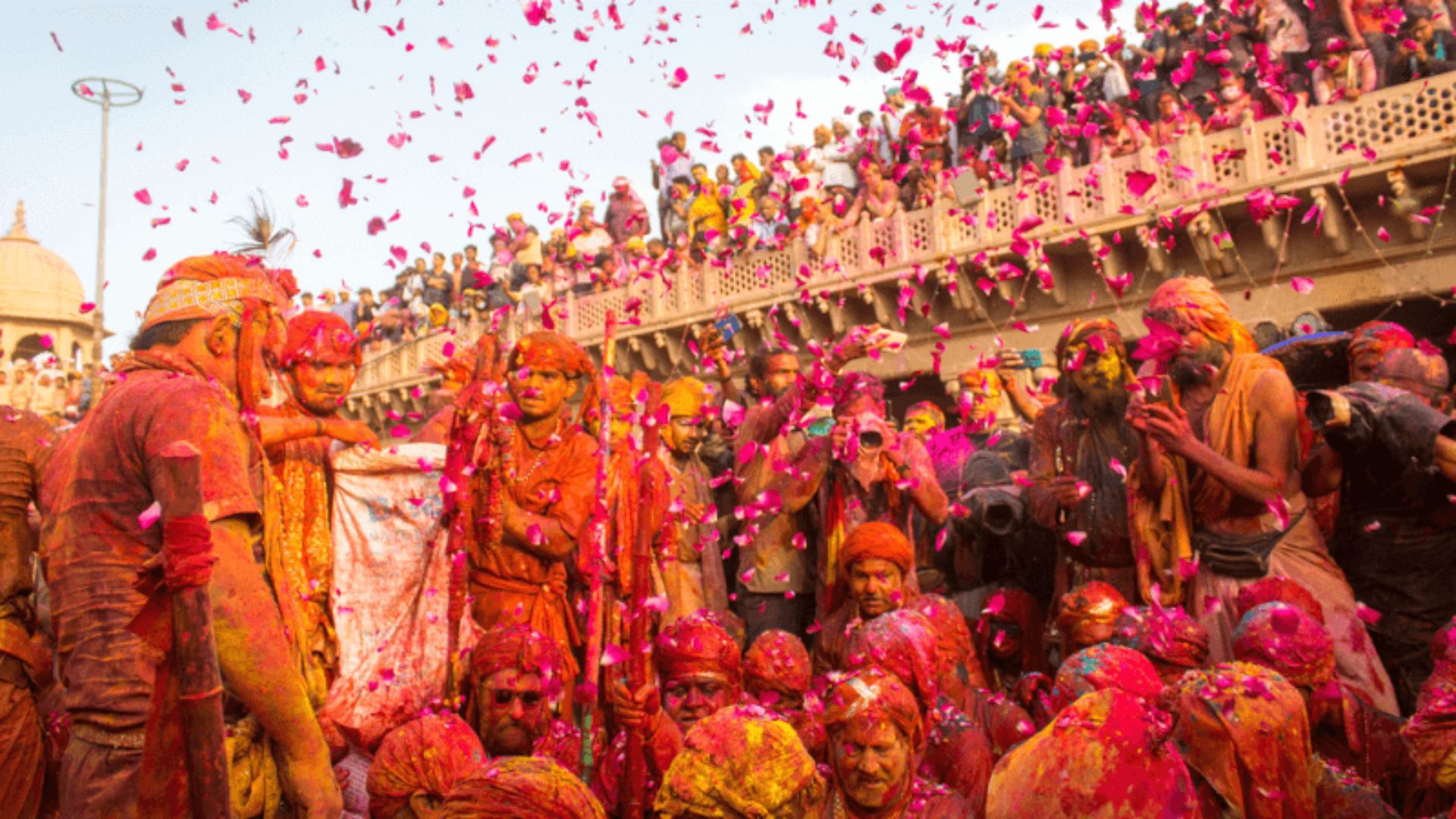 Mathura and Vrindavan holi celebration