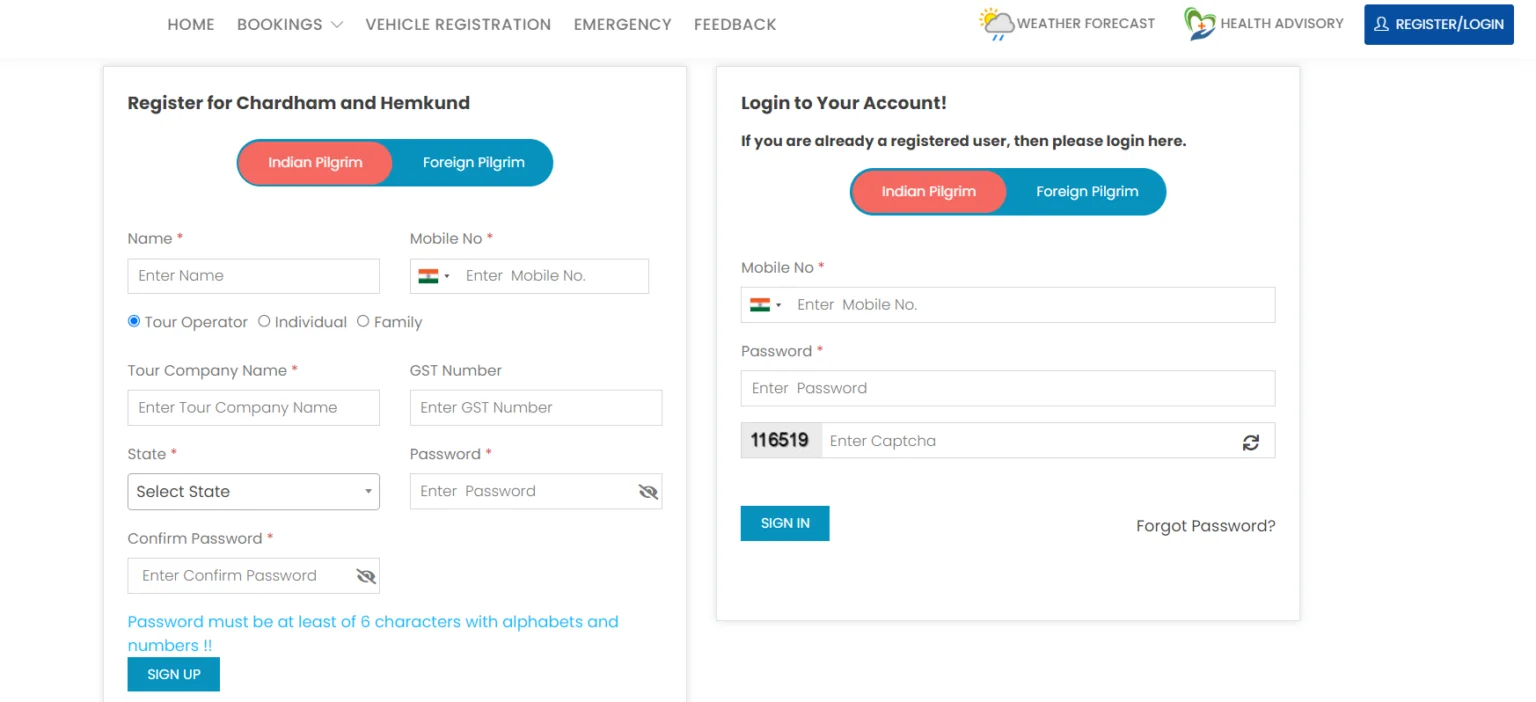 chardham yatra registration 2024