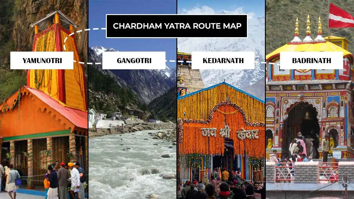 Chardham Yatra Route Map 2025