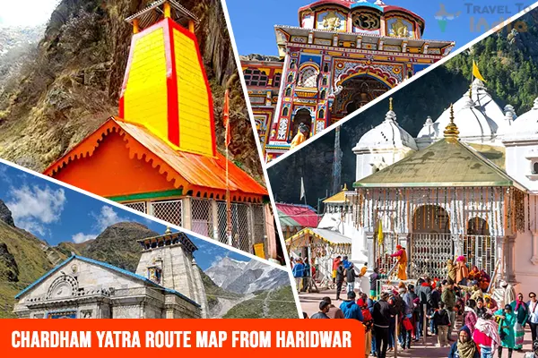 Chardham Yatra Route Map from Haridwar